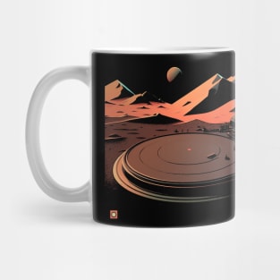 turntable space base on mars Mug